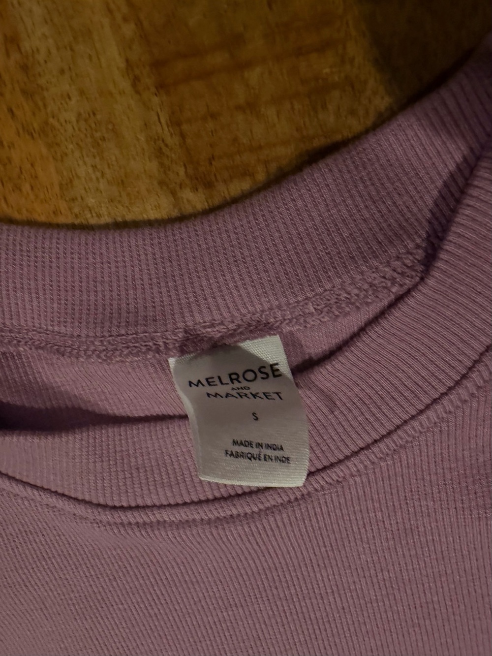 Melrose and Market Purple Ribbed T-Shirt Midi Dress Short Sleeve Size Small - Picture 3 of 3